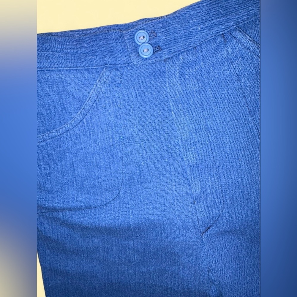 Vintage Touché Blue High Waisted Shorts - Picture 2 of 4